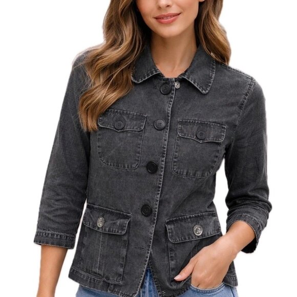 Marc Jacobs Jackets & Blazers - Marc Jacobs Women’s Utility Black Denim Jacket XS